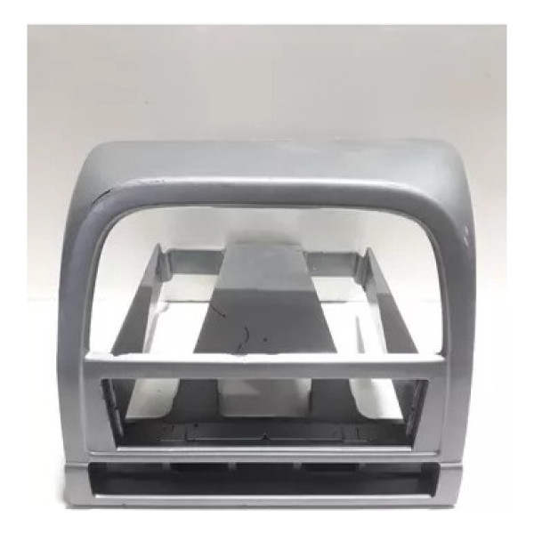 Moldura Central Do Rádio Vw Saveiro G6 Prata S.1