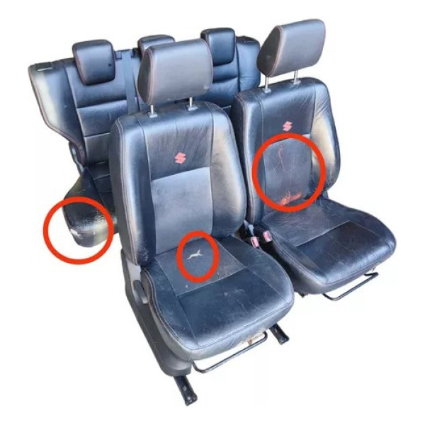 Jogo De Bancos Couro C/detalhes Grand Vitara 2011/2015