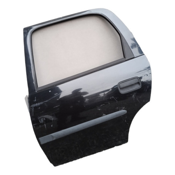 Porta Traseira Esquerda Corsa Classic 2004/2012 Traseira Esquerdo Preto