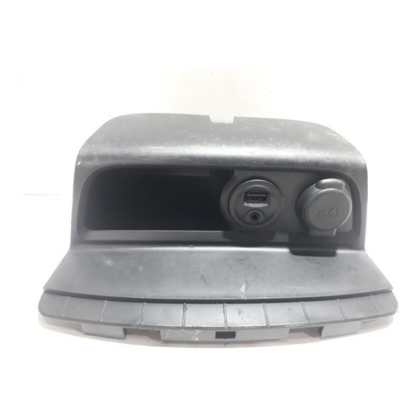 Moldura Painel Com Tomada 12v Acendedor Peugeot 408 2012