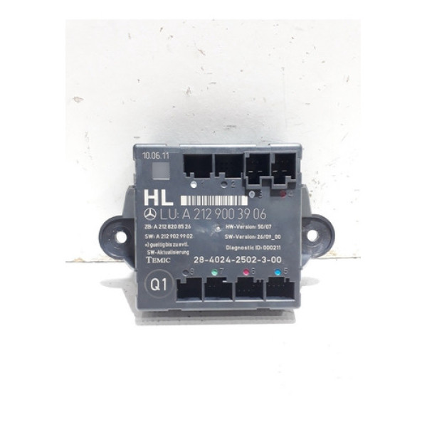 Módulo Vidro Porta Traseira Esquerda Mercedes C180 2010/2013