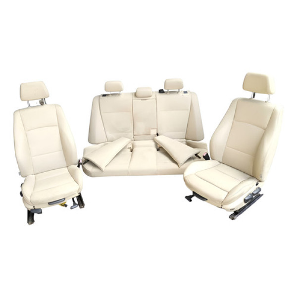 Jogo Banco De Couro Caramelo Bmw X1 2010 2011 2012 2013