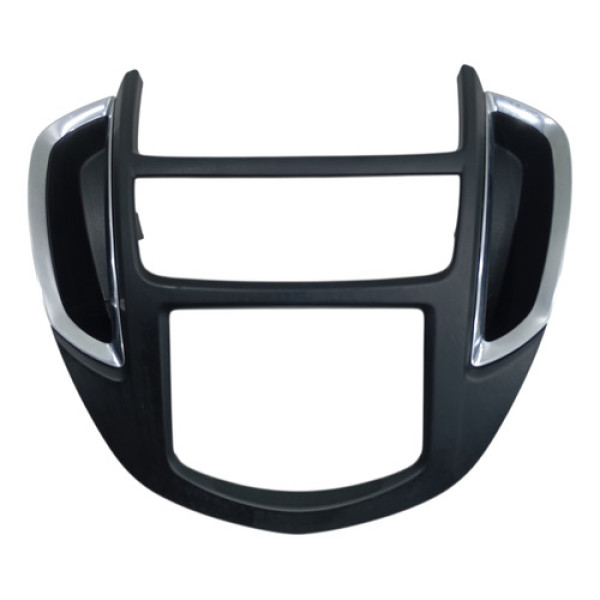 Moldura Painel Multimídia Difusores  Gm Tracker 2012 2016 Preto